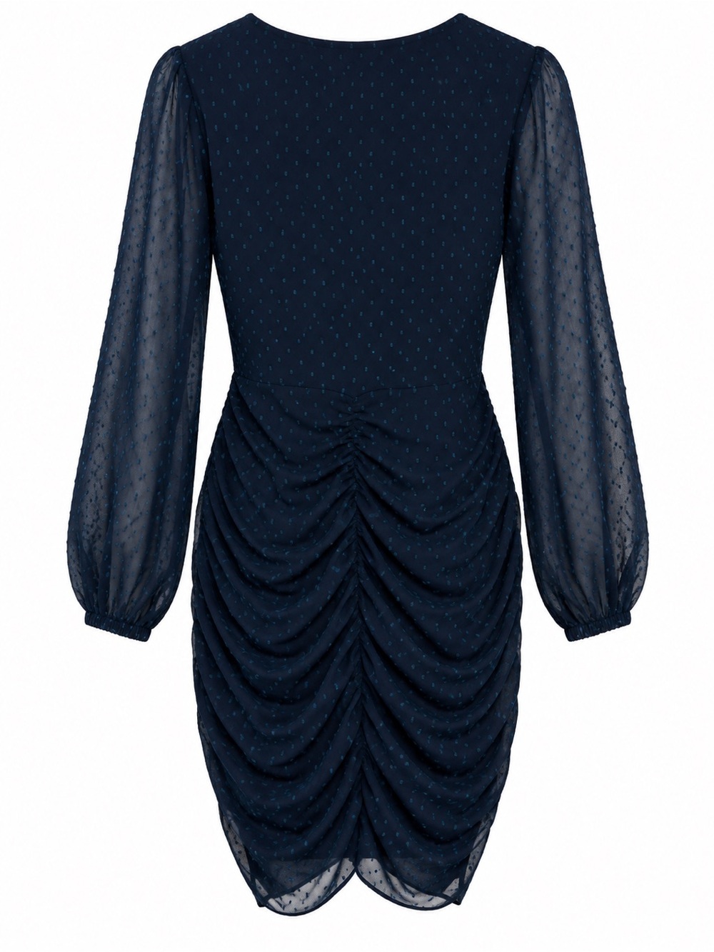 Leith Ruched V-Neck Dress - Picture 3 of 5
